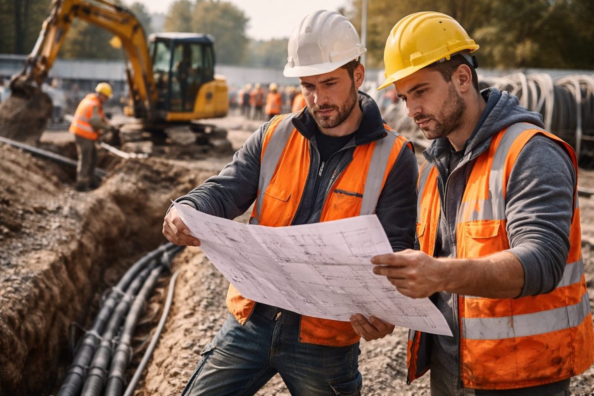 infratechniek monteurs werkoverleg
